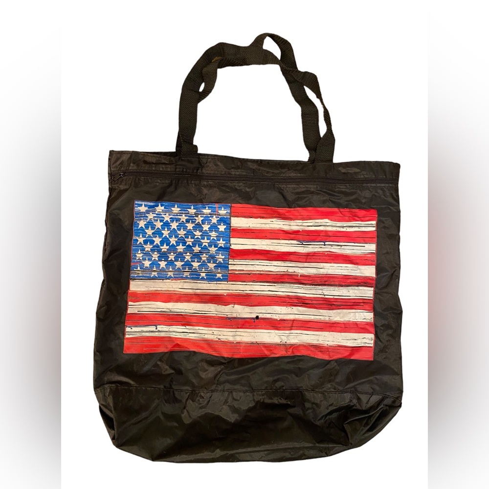 Vintage patriotic American flag bag